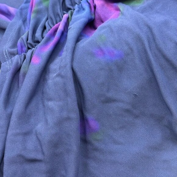 🆕 RAT & BOA 🧿 NWOT Volana Blue and Purple Floral Printed Cowl Neck Mini, Sz XL - Picture 15 of 15